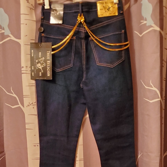๐ฅSOLD๐ฅTrue Religion Caia Hi Rise w/Chain Belt - Picture 5 of 10